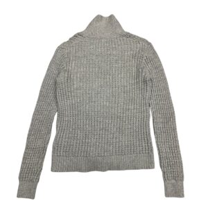GAP Beige Grandad Jumper - Size XS - 100% Cotton Chunky Knit Pullover Sweater