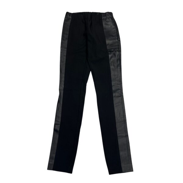 Club Monaco Leggings Women's Size 2 - Pull On Mid Rise Faux Leather Side Panel