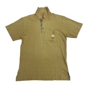 Burberrys Vintage Beige Short Sleeve Polo Shirt - Size Small