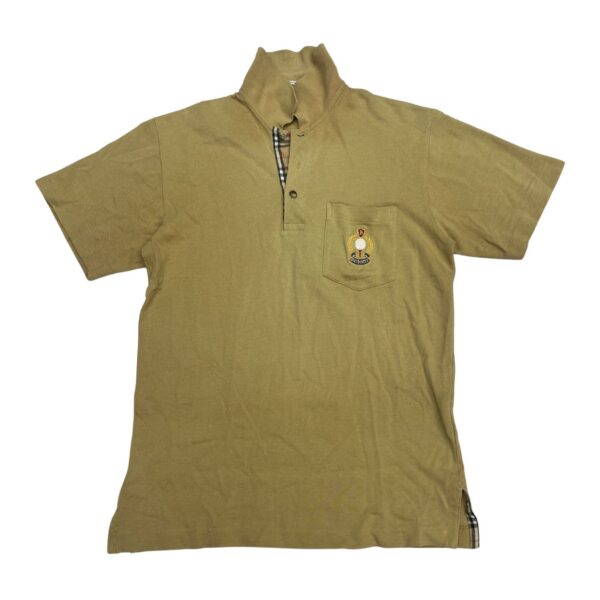 Burberrys Vintage Beige Short Sleeve Polo Shirt - Size Small