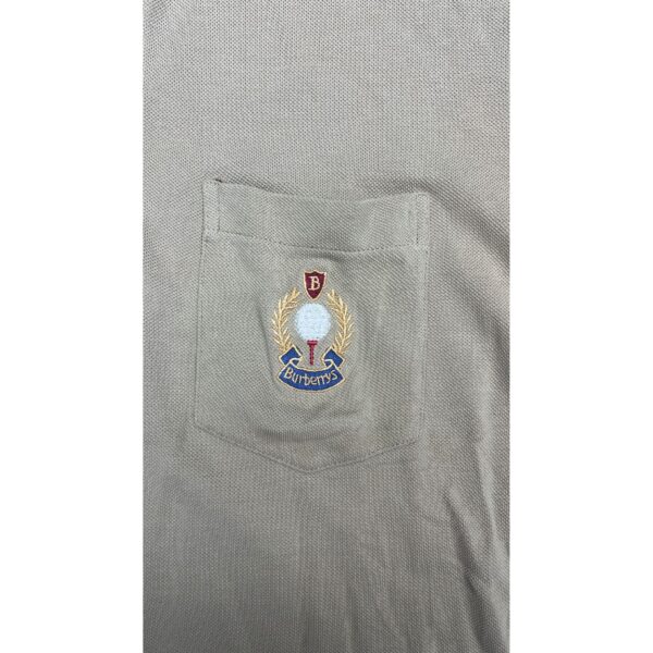 Burberrys Vintage Beige Short Sleeve Polo Shirt - Size Small - Image 4