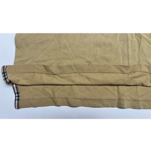 Burberrys Vintage Beige Short Sleeve Polo Shirt - Size Small - Image 5