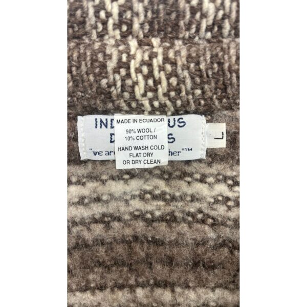 Vintage Indigenous Designs Wool Jacket - Size Large - Image 4