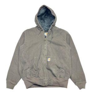 Vintage Carhartt J130 DKB Quilted Hooded Duck Jacket - Size M - Made in Mexico