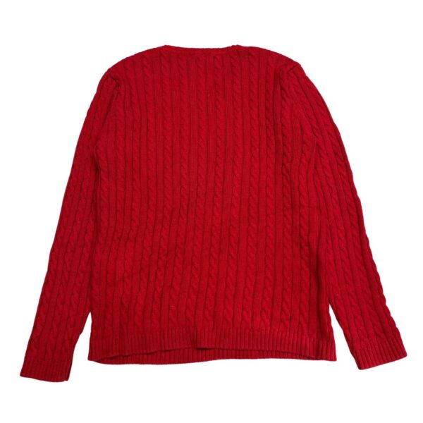 Disney Store Minnie Mouse Cable Knit Red Sweater - Ladies Size L - Image 2