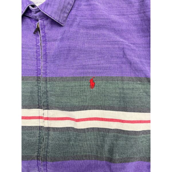 Rare 90s Vintage Polo Ralph Lauren Purple Harrington Jacket - Size Medium - Image 3