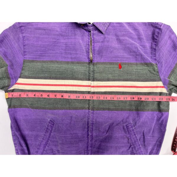 Rare 90s Vintage Polo Ralph Lauren Purple Harrington Jacket - Size Medium - Image 5