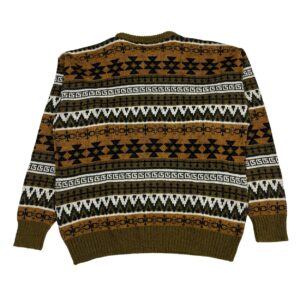 VTG Knights Bridge Wool Sweater - Geometric 90s England - Coogi-Style - Size XL