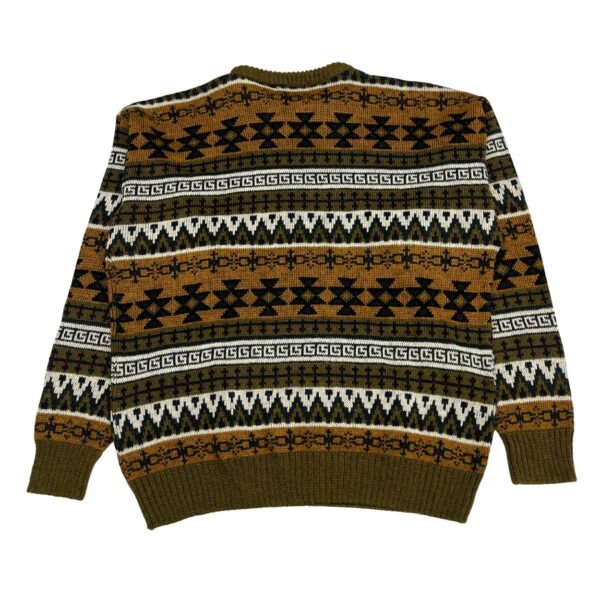 VTG Knights Bridge Wool Sweater - Geometric 90s England - Coogi-Style - Size XL - Image 2