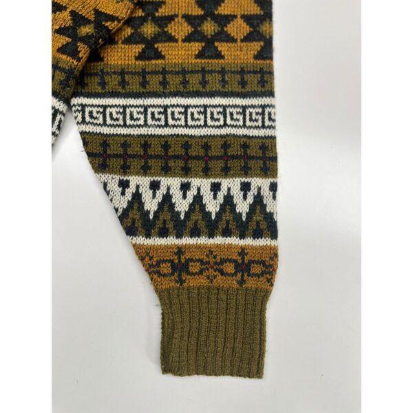 VTG Knights Bridge Wool Sweater - Geometric 90s England - Coogi-Style - Size XL - Image 4