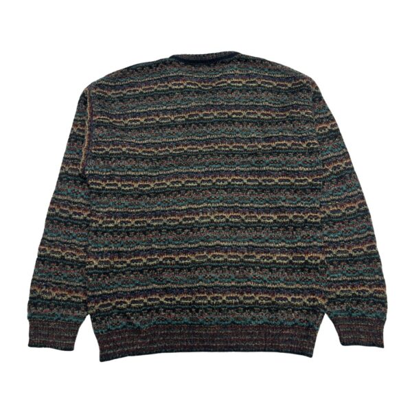 Brandini Vintage Knit Geometric Wool Sweater - Men's Size Large - Made in Italy - Image 2