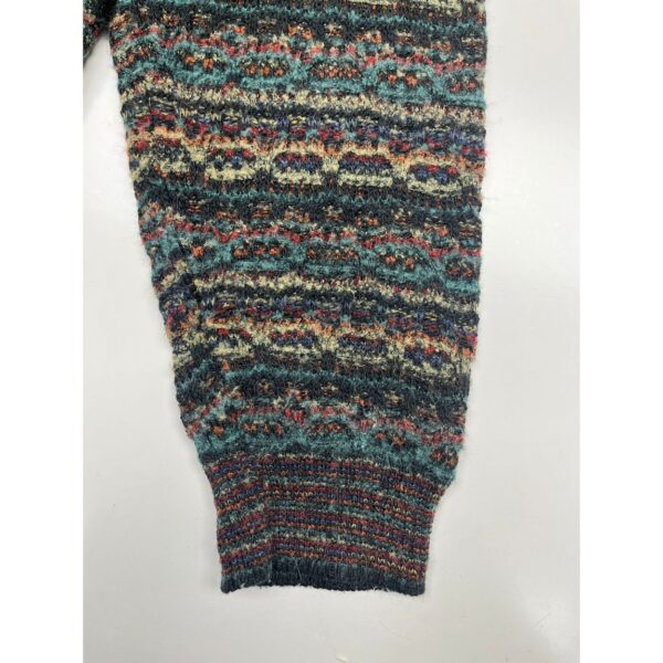 Brandini Vintage Knit Geometric Wool Sweater - Men's Size Large - Made in Italy - Image 4