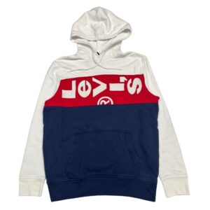 LEVI’s hoodie red white and blue Heavy Knit Spell-out Logo Size M