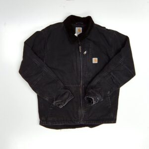 Carhartt Full Swing Black Canvas Fleece Lined Jacket