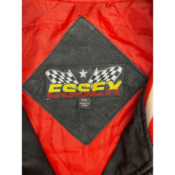 Chevrolet Racing Jacket Mens 2XL Black Red NASCAR Leather 00s Race - Image 3