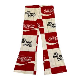 Vintage 70s Coca-Cola boys beach pants, bell bottom size 26/28