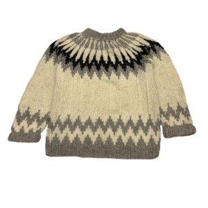 The Lodge Knit Sweater - Made in Greece - 100% Wool - Size M