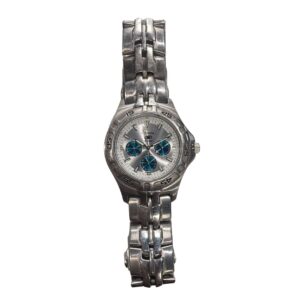 Fossil Blue Watch - All Stainless Steel - 100M Water Resistant - BQ-9165