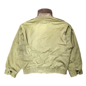 Woolrich Bomber Puffer Jacket - Flannel Lined - Suede Collar - Men's M