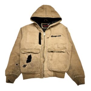 Vintage Snap-On Jacket Brown Canvas Bomber Lined - Limited edition - Size M