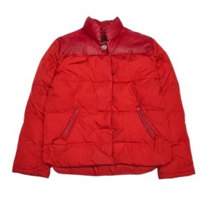 COACH Puffer Jacket with Leather Detailing - Size S