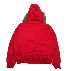 Tommy Hilfiger Men's Essential Bomber Down Jacket Short Parka Red Size M
