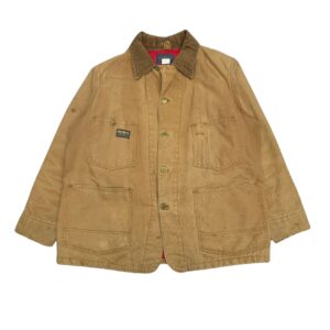 Vintage OshKosh B'Gosh Chore Coat Jacket Canvas with Corduroy Collar