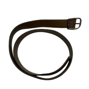 Authentic Gucci Brown Micro-Guccissima Leather Belt with Silver Buckle