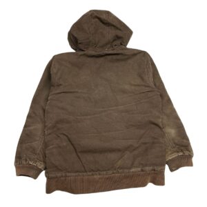 Vintage 1990s Carhartt Hooded Work Jacket Rich Chocolate Brown