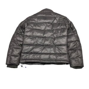 Guess Men's Gray Hooded Puffer Warm Winter Zip Bomber Jacket - Size S