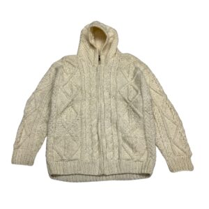 Ishka 100% Wool Handmade Full Zip Sweater