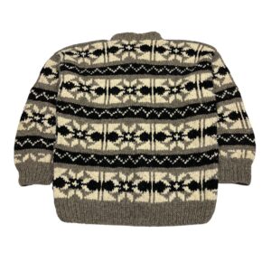 100% Wool Heavy Fisherman Sweater Hand Knit in Ecuador