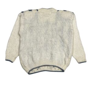 Vintage Huntington Ridge Hand Knit Floral Sweater - Size M