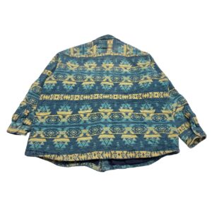 Duluth Trading Co Overshirt Jacket Chore Barn Mens Snap Front Aztec Lined 2XL