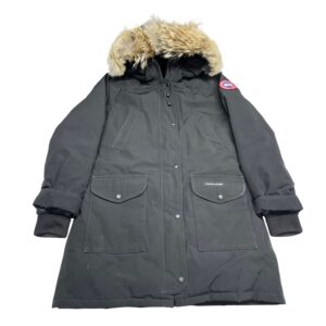 Canada Goose Trillium Parka Women's Black Fur Removable Hood Down Jacket L