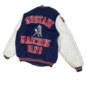Vintage Mustang Varsity Jacket Letterman Style – Classic Jacket Size L