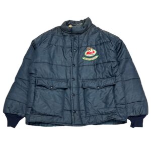 Vintage Mack Truck Quilted Jacket Puffer Full Zip Patch Logo Size L