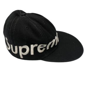 Supreme x New Era Black Fitted Cap Classic Streetwear Hat Size 7
