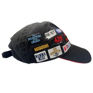 Custom Vintage Broadway Cares Patch Collection Baseball Cap – Black – One Size