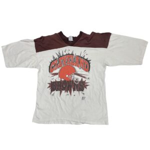 80s Rare Cleveland Browns Vintage Graphic T-Shirt Retro Tee L