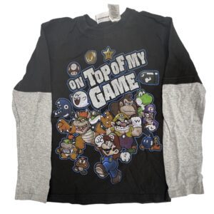 Super Mario Graphic T-Shirt Nintendo Gamer Tee