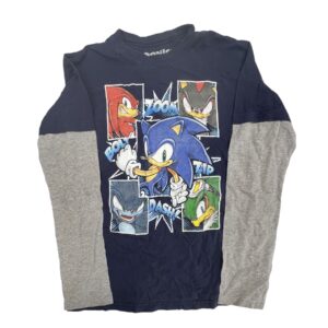 Sonic the Hedgehog Graphic T-Shirt Sega Retro Gamer Long Sleeve Tee