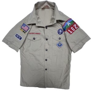 Authentic Vintage T-shirt Boy Scout Patches Youth Large Collectible Tee