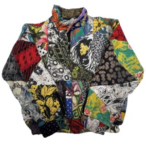 90s VTG Kids Multi-Color Jacket Size 7/8 Lightweight Coat Boys & Girls