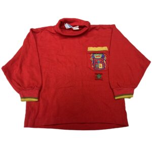 90s VTG Levi’s Kids Turtleneck Sweatshirt Size 7 Retro Youth Pullover