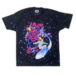 90s Vintage Marvel Comics T-Shirt – Silver Surfer & Galactus – Rare Graphic XL
