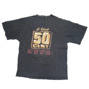 Rare Vintage 50 Cent 'Get Rich or Die Tryin' T-Shirt Front and Back graphic XL