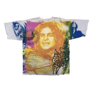 RARE 1991 OZZY OSBOURNE AOP Tie Dye T-Shirt XL Vintage All Over Print
