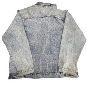 90s Vintage Acid Wash Denim Jacket XL Aviation USA Team