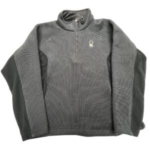 Spyder Outbound XL Half-Zip Sweater Black Fleece Canada Embroidered Back